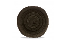 Patina Iron Black Organic Round Plate
